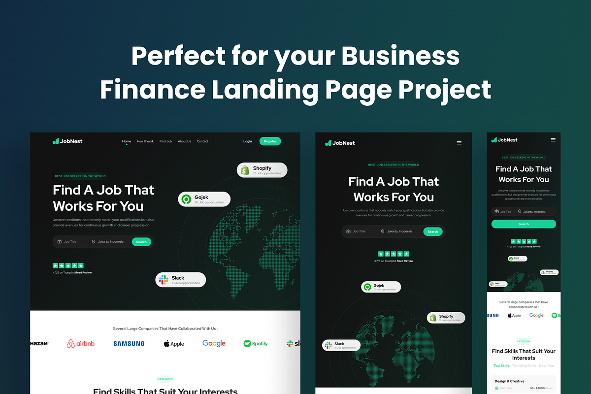 Jobnest - Framer Template, a Landing Page Template by Agensip Design Agency (Photo 8 of 8)