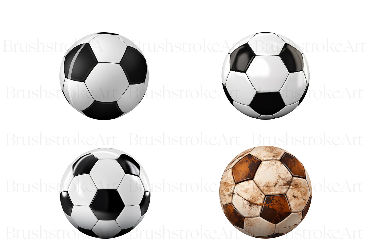 Soccer Ball Clipart, Football Ball, a Sport Illustration by BrushstrokeArtGB (Photo 2 of 9)