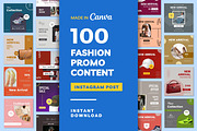 Fashion Sale Content Instagram Posts, a Social Media Template by emcrea (Thumbnail 1 of 9)