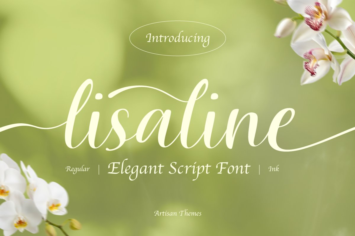 Lisaline, a Script Font by Artisan Themes (Photo 1 of 11)