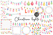Christmas lights clipart, an Illustration by CreationArt (Thumbnail 1 of 5)