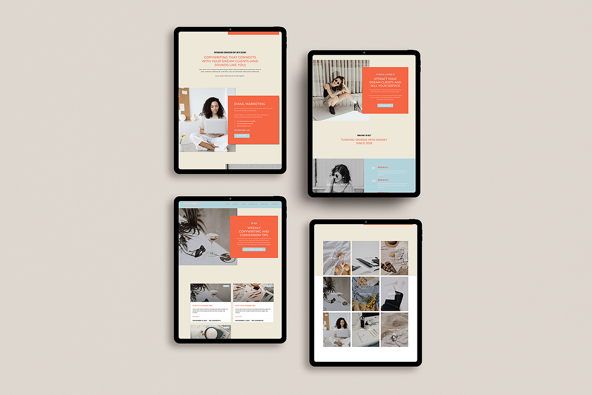 Maeve • Elementor Landing/Home Page, a WordPress Template by Jordanne Co. Websites (Photo 3 of 6)