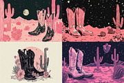 20 Desert Cowgirl Boot Illustrations, an Object Illustration by HipFonts (Thumbnail 2 of 6)