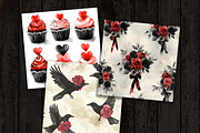 Seamless Red Rose Pattern, a Pattern Graphic by Design Scotch (Thumbnail 5 of 6)