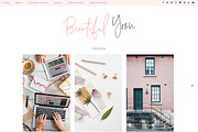 Pink Responsive Wordpress Blog Theme, a WordPress Template by Sky and Stars (Thumbnail 3 of 4)