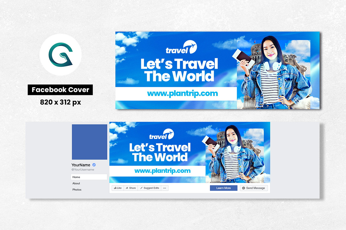 Travel Agency Social Media Template, a Social Media Template by Geelator Studio (Photo 5 of 5)