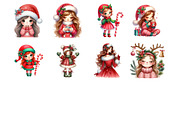 Christmas Cute Girl, an Illustration by Design Market (Thumbnail 2 of 3)