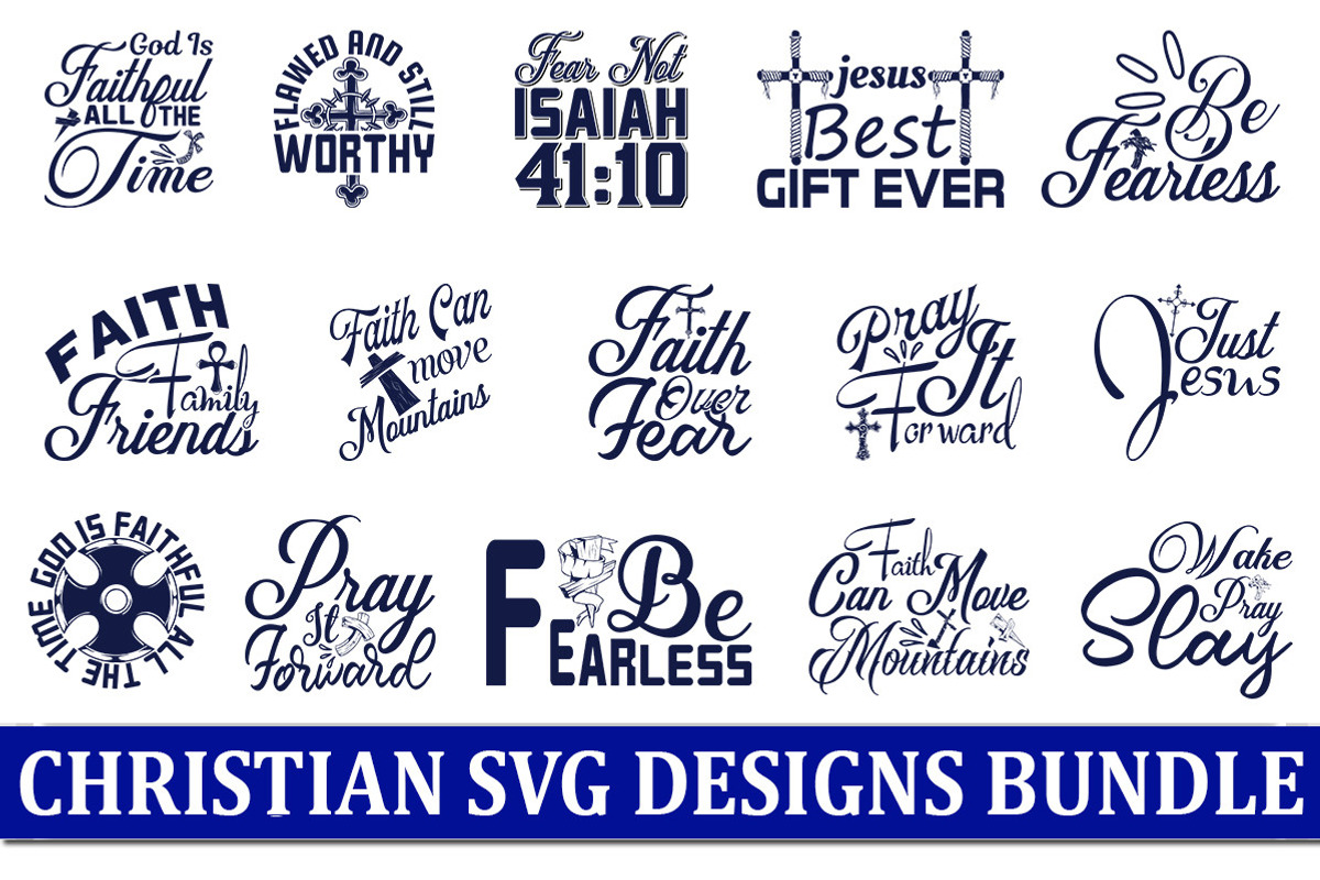 Christian Quotes Designs Bundle, an Object Graphic by Printable Treasure (Photo 1 of 3)