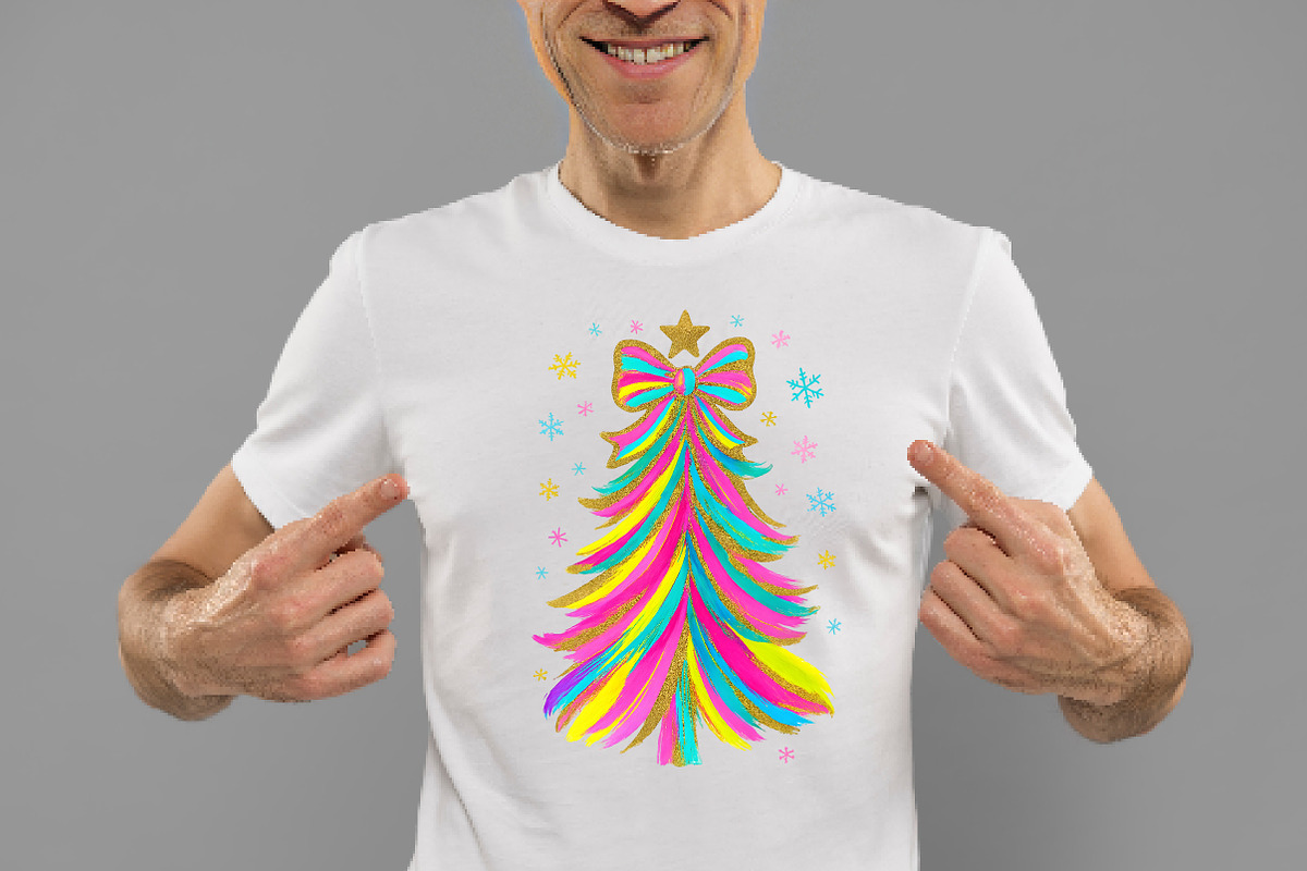 Glitter Brushstroke Christmas Tree, an Illustration by Daily.Designs (Photo 2 of 5)