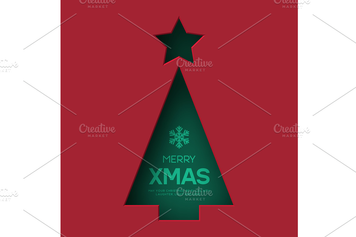 Christmas greeting card, an Object Illustration by Liudmyla Matviiets