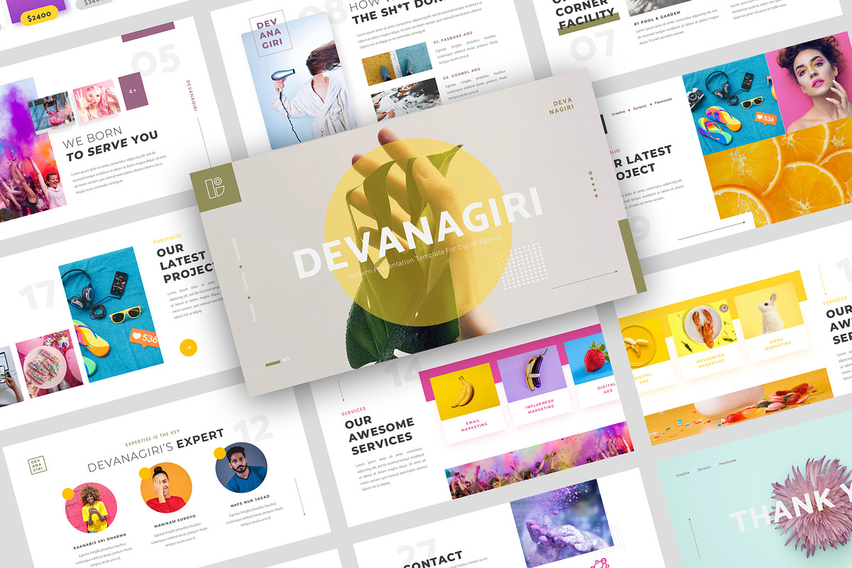 Devanagiri Presentation Template, a Presentation Template by Notplayink_Std (Photo 1 of 31)