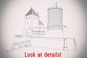 Foggy castle, an Illustration by Paulina Buzniak (Thumbnail 2 of 5)