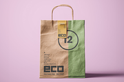 Food Delivery Paper Bag Mockup, a Packaging Mockup by Se٧enStudio (Thumbnail 2 of 2)