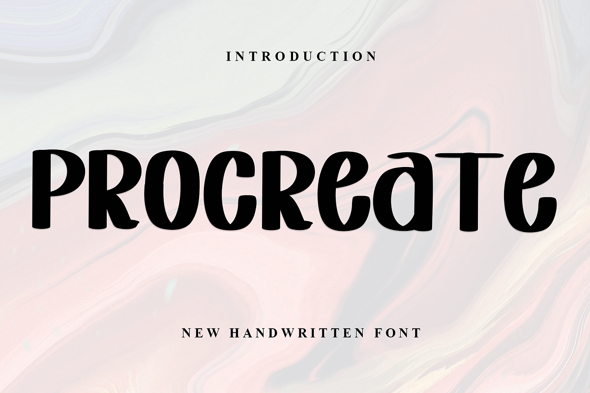 Procreate, a Sans Serif Font by InermediaSTUDIO (Photo 1 of 8)