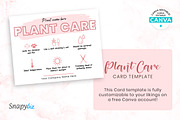 Plant Care Card Template, a Design Template by Snapybiz (Thumbnail 5 of 9)
