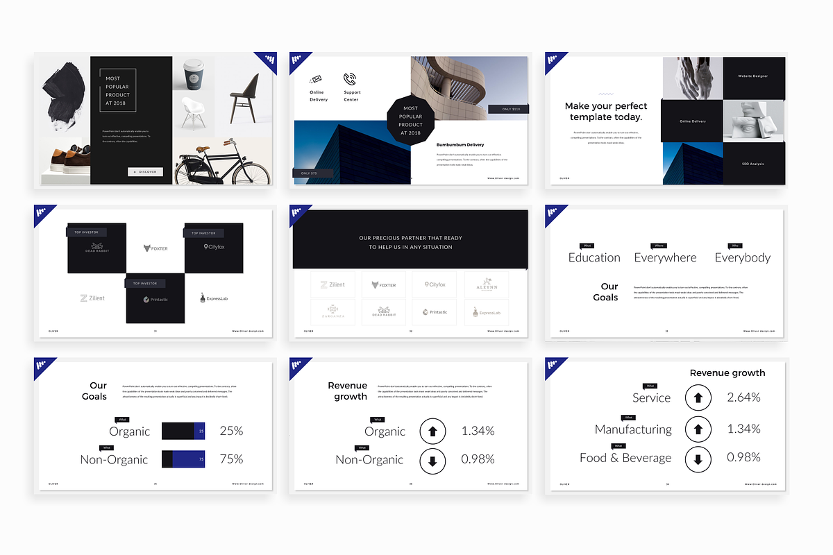 Oliver Powerpoint template, a Presentation Template by Mikokit (Photo 6 of 16)