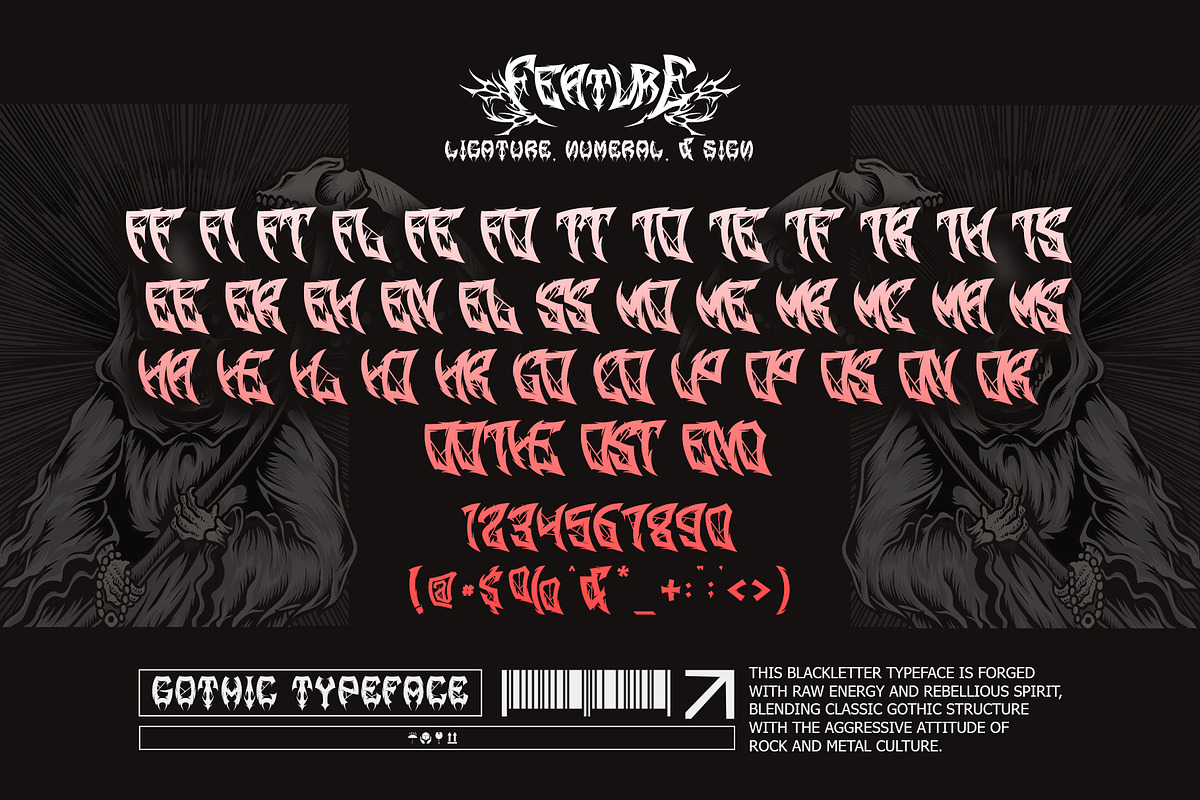 Demon Crown – Gothic Font, a Blackletter Font by Letterara (Photo 10 of 15)