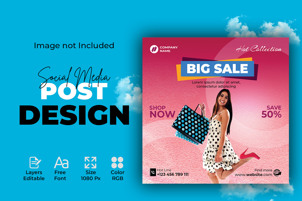 Product Sale Social Media Post, a Social Media Template by designSultan (Photo 4 of 4)