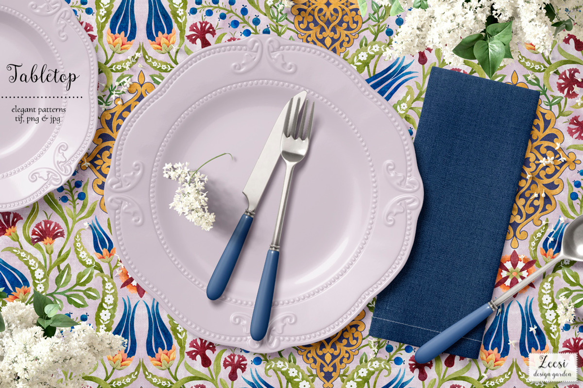 Turkish Tulips Pattern & Motifs, a Pattern Graphic by Zeesi Design Garden (Photo 2 of 12)