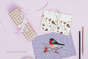Cozy winter. Watercolor set, a Decorative Illustration by Ola_Vola (Thumbnail 5 of 5)