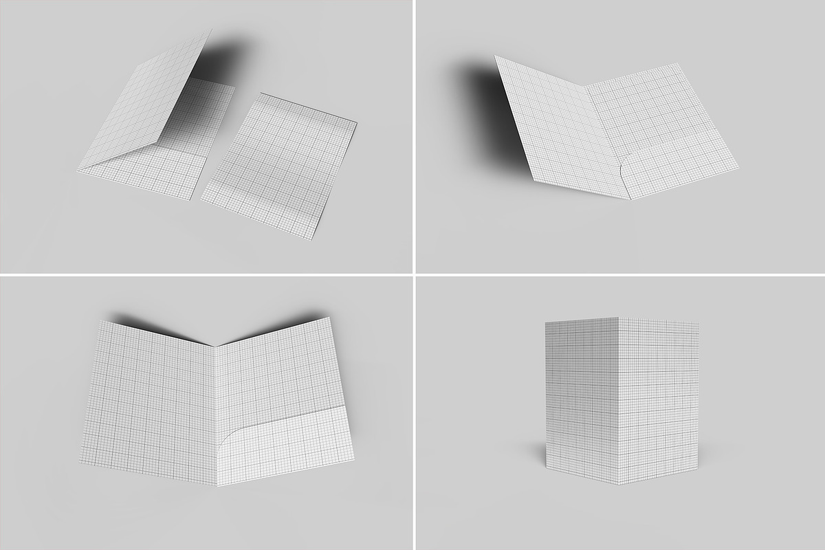 Folder Mockup - 12 Views, a Packaging Mockup by Illusiongraphic (Photo 15 of 28)
