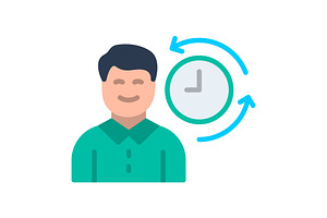 Work and professions Flat Icon, a Duotone Icon by Pexelpy