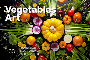 Vegetables Art - 63 images, a Food & Drink Photo by Handmadefont