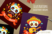 Day of the Dead set, a Decorative Illustration by SunnyWS (Thumbnail 5 of 9)