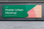 Urban Poster Street Mockup - PSD, an Advertising Mockup by Asylab