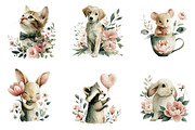valentine and nursery animals set, an Illustration by CreationArt (Thumbnail 4 of 7)