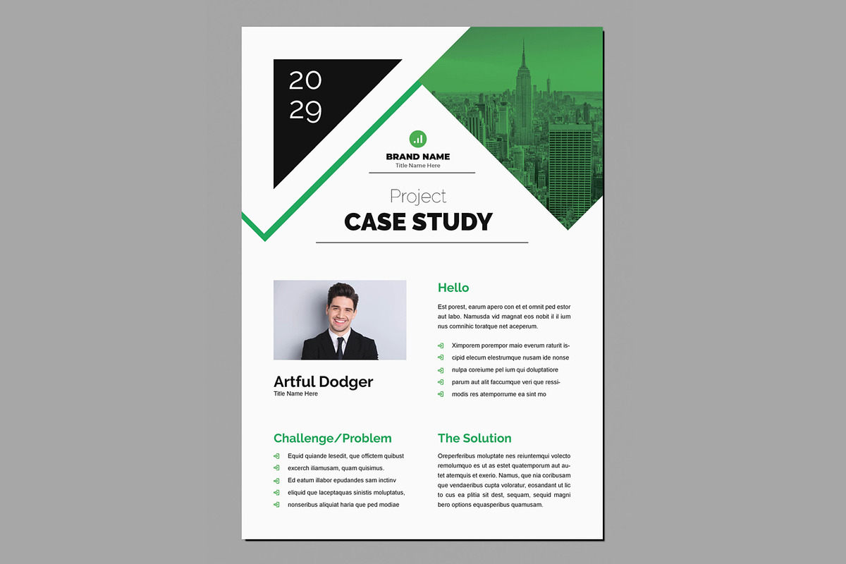 Case Study Design Layout, a Flyer Template by ContestDesign (Photo 2 of 3)