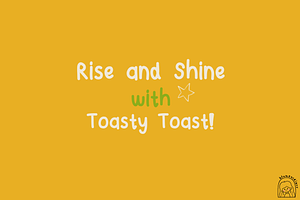 Toasty Toast Cute Handwritten Font