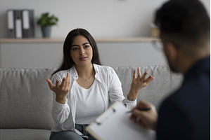 Professional psychological help, a Person Photo by Prostock-Studio