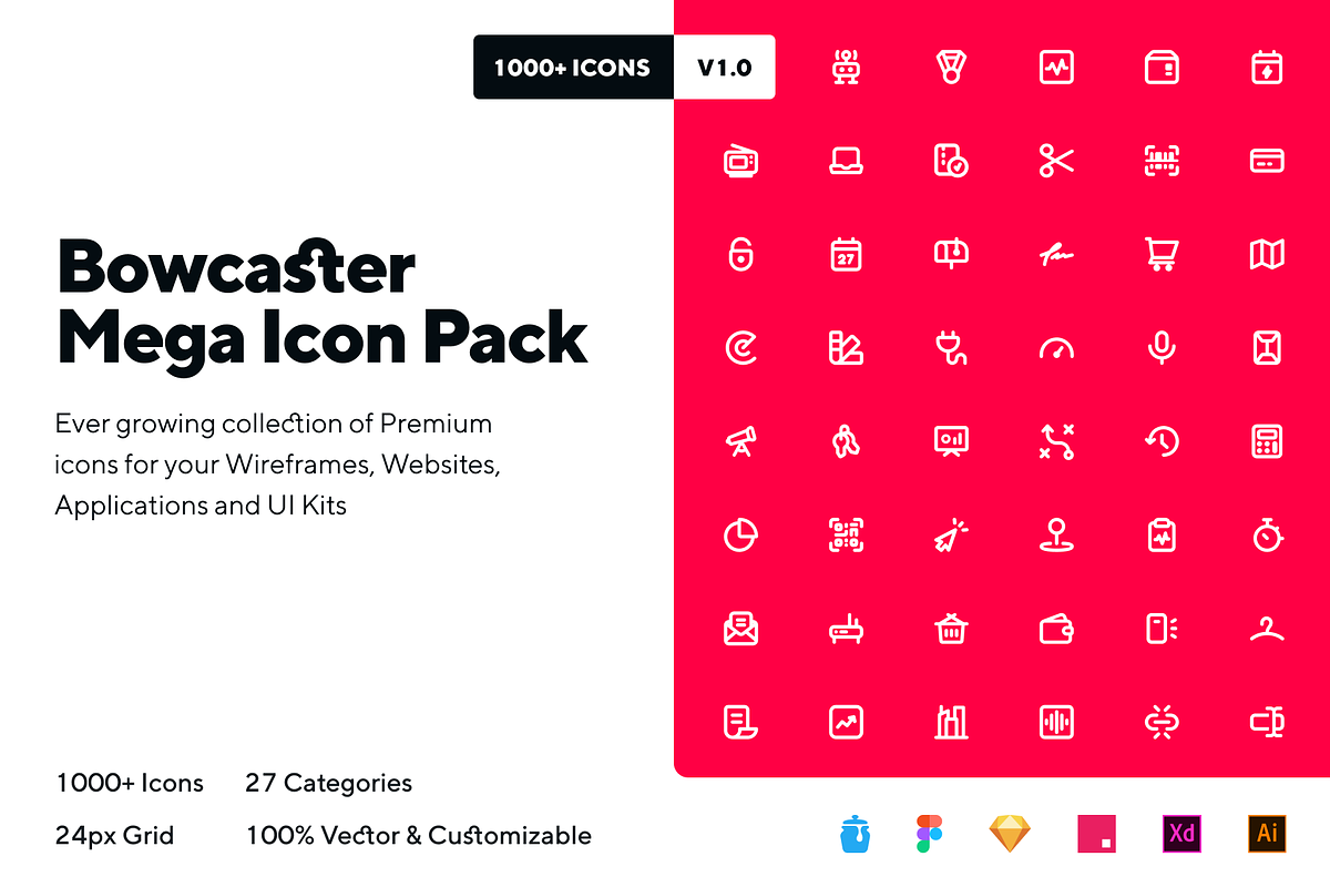 Bowcaster Mega Icon Pack, an Icon by Tarful Creative (Photo 1 of 8)