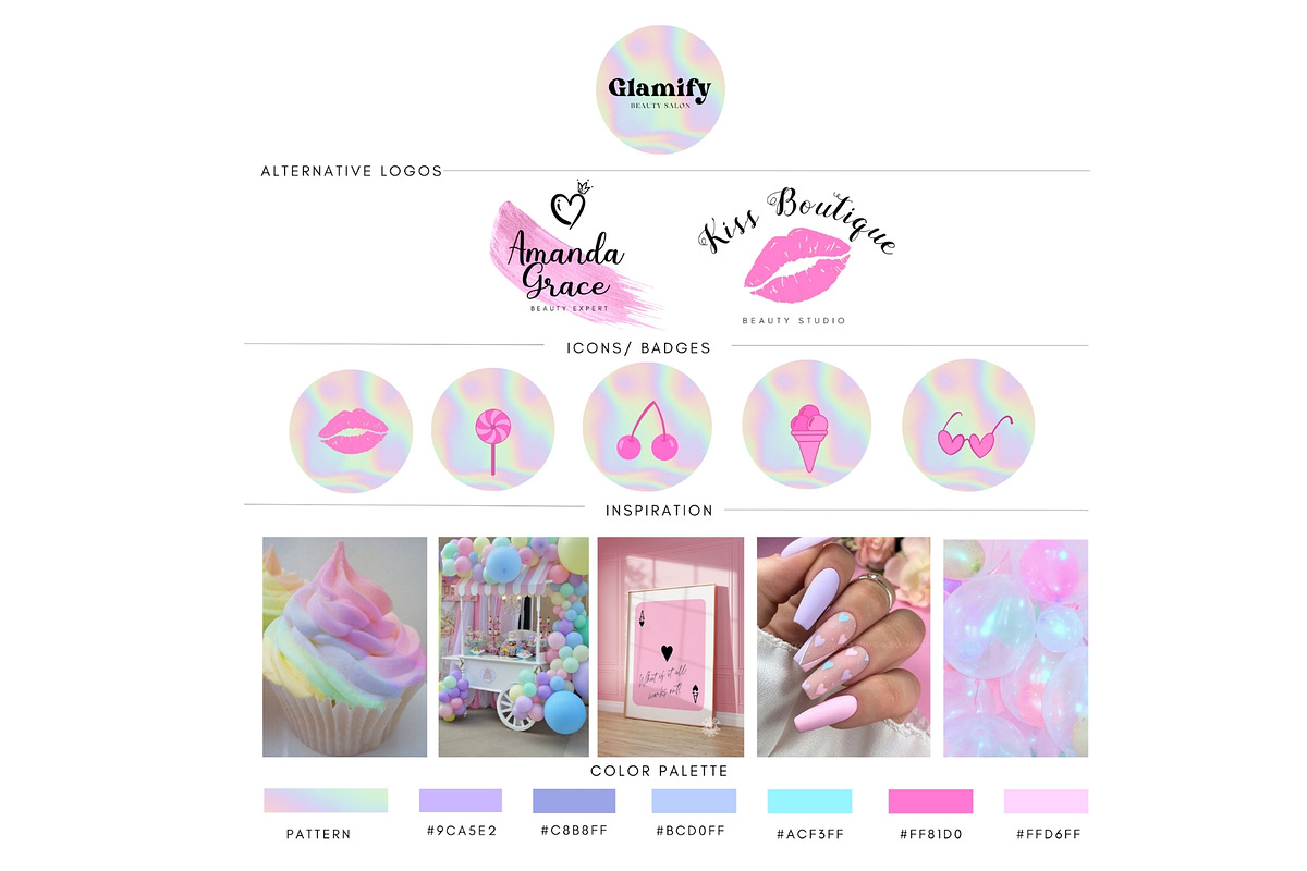 Canva Pastel Branding Kit, a Branding & Logo Template by CopertiniStudio (Photo 2 of 8)