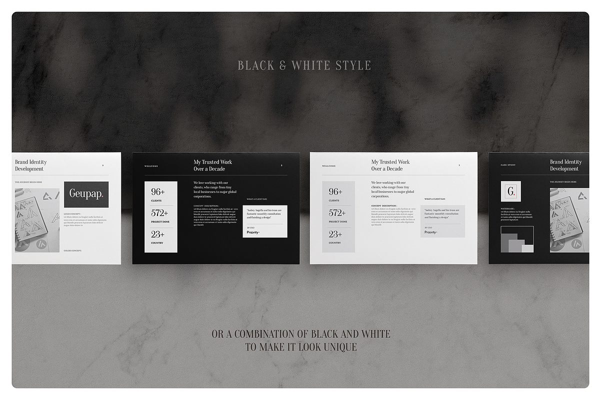Simple Portfolio Template, a Brochure Template by Proonty (Photo 2 of 5)