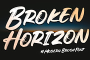 Broken Horizon, a Handwritten Font by Letterara (Thumbnail 1 of 10)