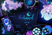 NOCTURNAL. Magic Vector Set., an Object Illustration by Varvara Gorbash (Thumbnail 1 of 8)