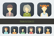 Flat Persons Icons Set 2, an Icon by Alex Serada (Thumbnail 5 of 5)