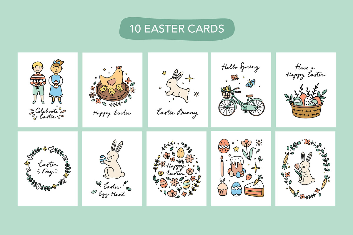 Easter Doodles, an Illustration by Redchocolate (Photo 3 of 9)