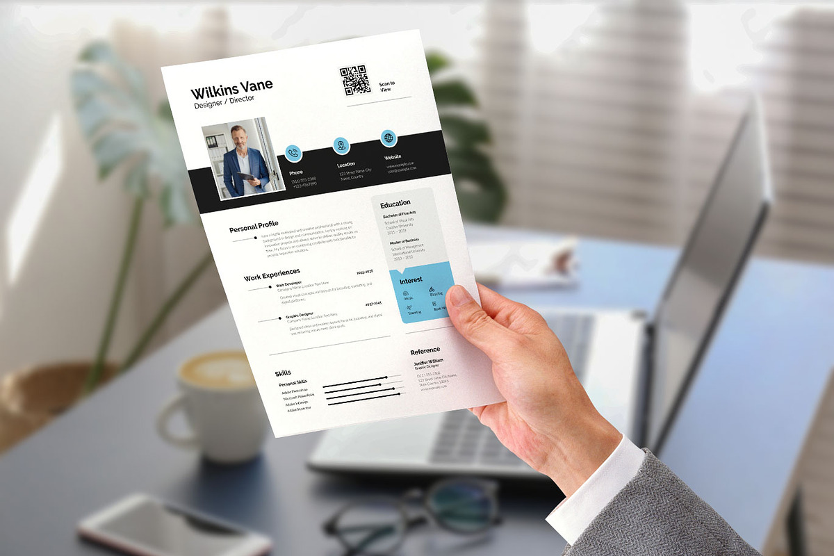 Wilkins Vane - Clean Resume Template preview 2