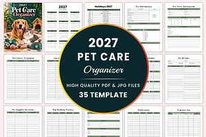 2027 Pet Care Organizer