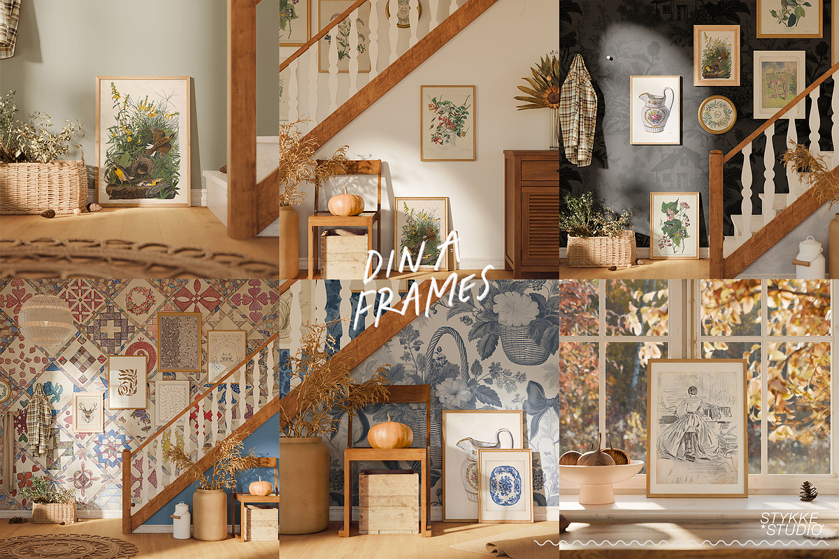 AUTUMN FARMHOUSE | frame mockup, a Household Mockup by Stykke Studio (Photo 3 of 8)