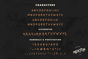 Merton - Vintage Handmade Font