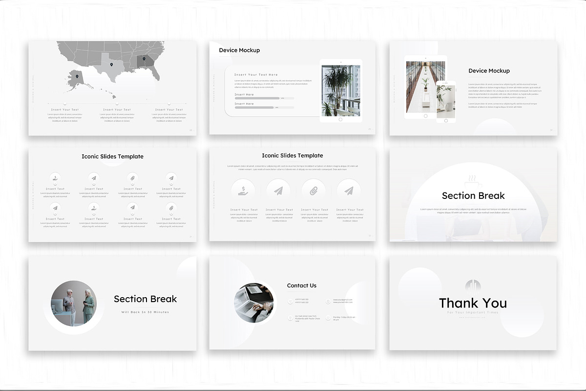 Modern & Minimal Business Plan, a Presentation Template by SlideStack (Photo 5 of 5)