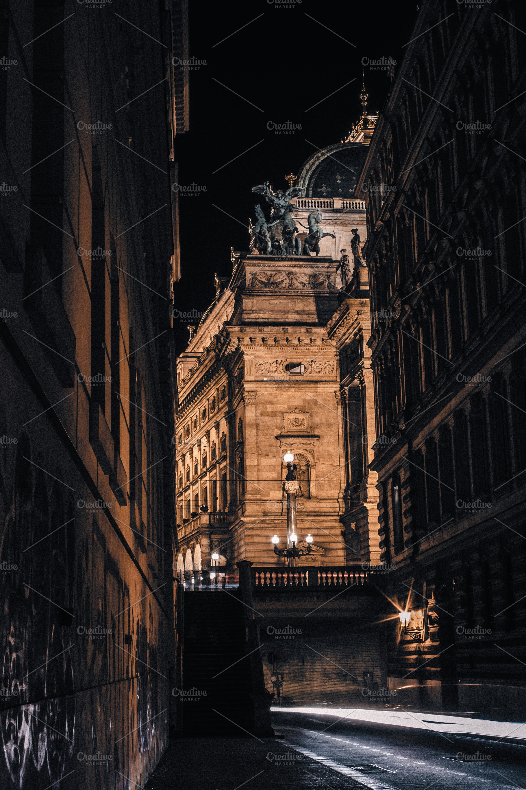Alley by the National Theatre #1, an Architecture Photo by jakub_kopecky