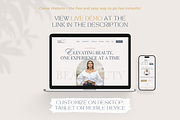 Beauty Website Template Canva Boho, a Landing Page Template by vectorocean (Thumbnail 2 of 11)