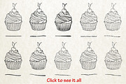 60 ink pen vector brushes, a Brush Add-On by Madiwaso (Thumbnail 2 of 4)