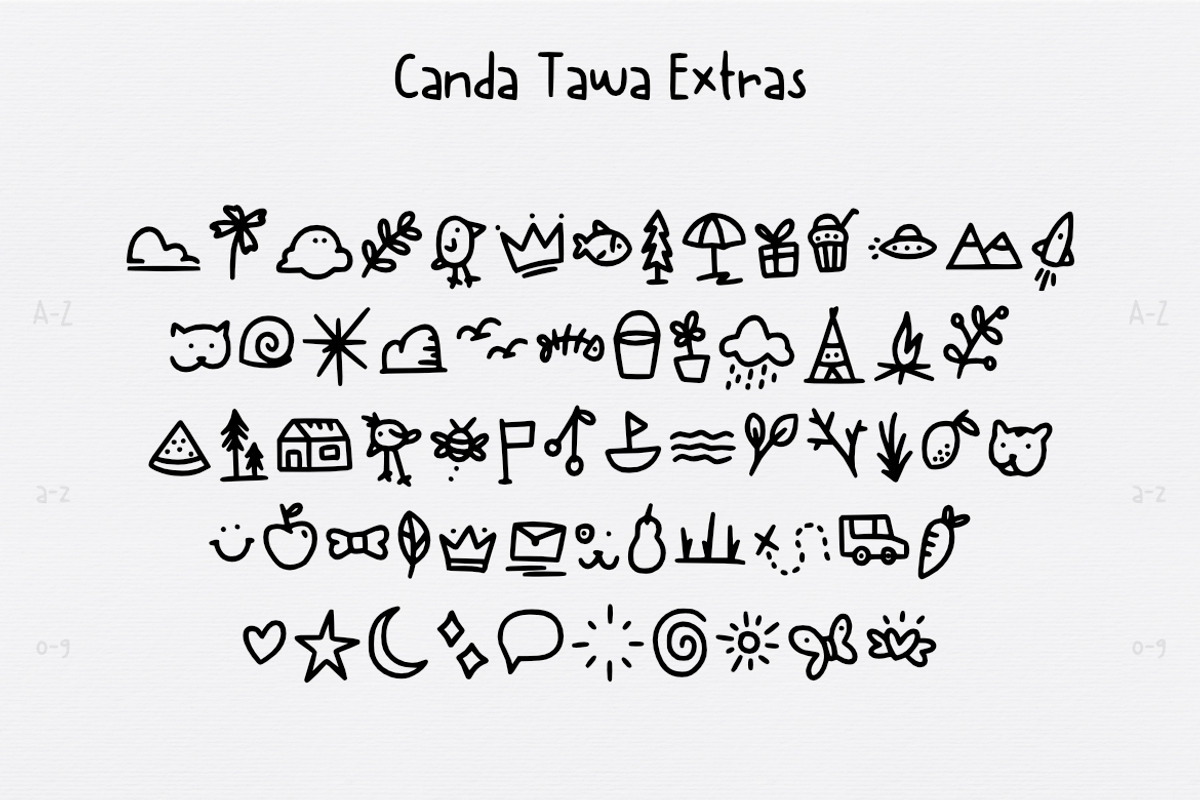 Canda Tawa Cute Font preview 3