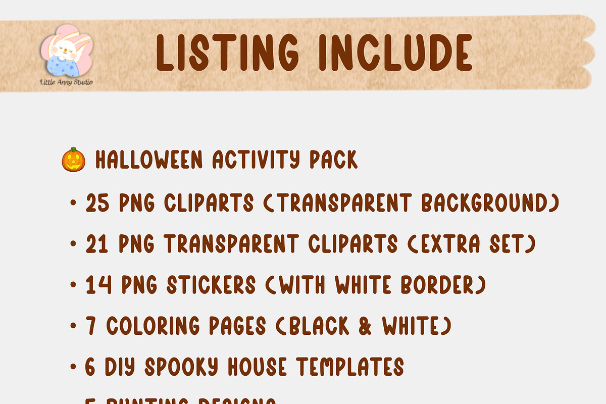 Halloween Activity Pack 80+ elements, an Illustration by Annyillustration (Photo 4 of 9)